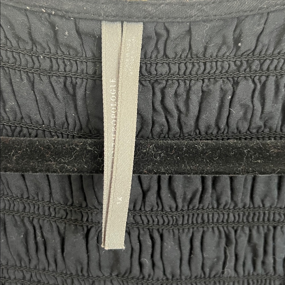 🕶️Anthropologie Black Peregrine Mini Dress Lined Pockets XL - Picture 5 of 8
